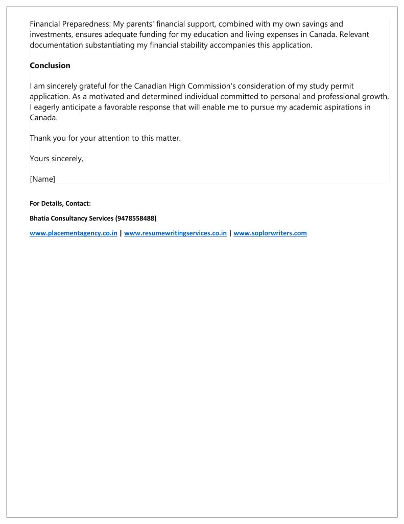 SOP Samples for Canada Spouse Visa after Refusal